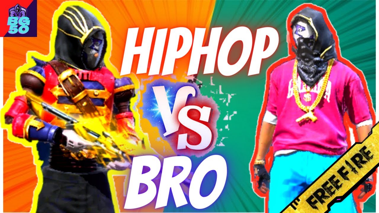 1vs1 Hiphop vs Pro Player Free Fire Gamplay BG50 Best kill