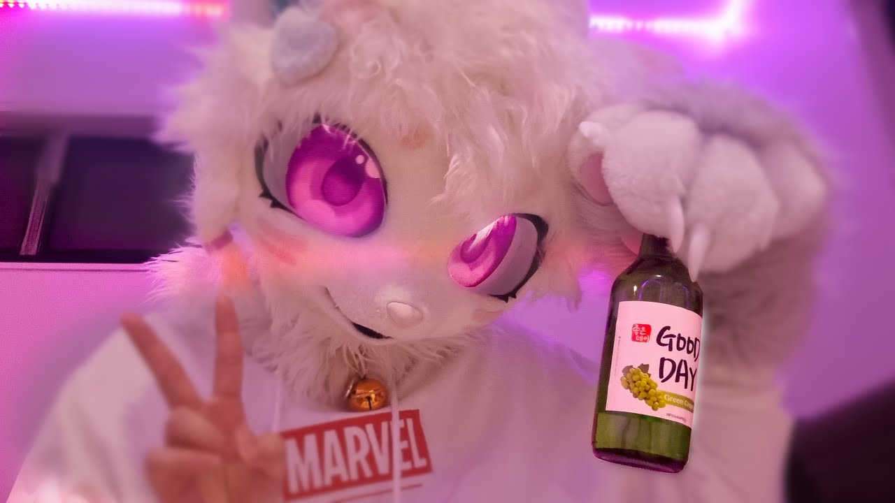 [FURRY ASMR] Drinky kitty gives you lovely silly tingles!!