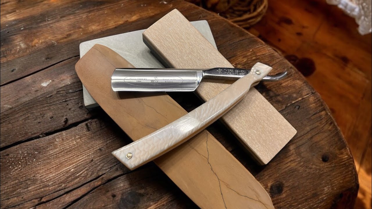 Thiers Issard Super Curve Razor Honing- Episode 4- Curved Coticules.