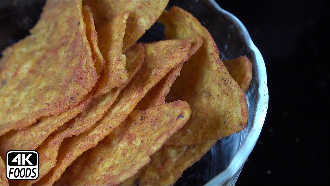 4k Foods ASMR | Wicked Hot Chips by Garden of Eatin' | 먹방