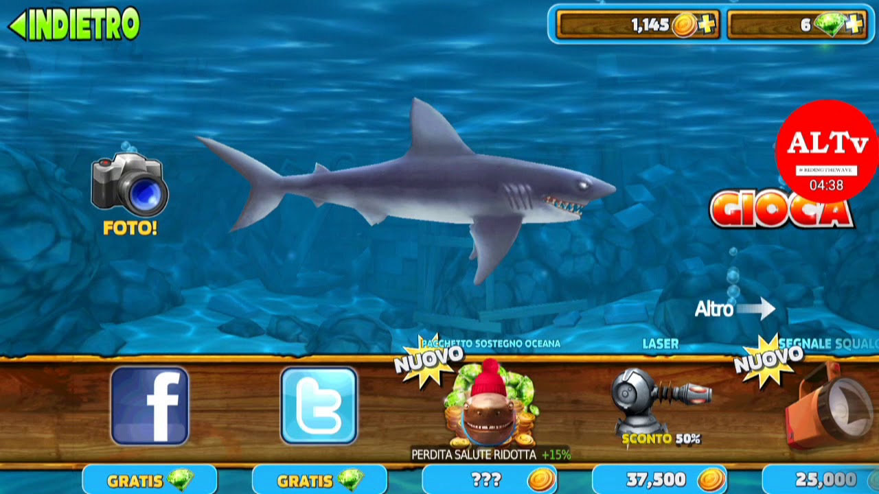 Hungry Shark Evolution - Mako Shark - All Shells COMPLETE