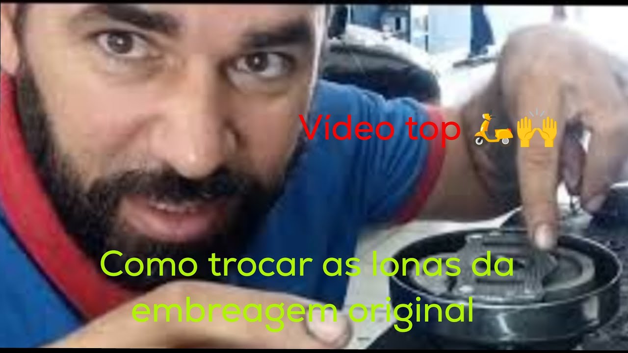 como trocar as lonas da embreagem original 🛵🙌