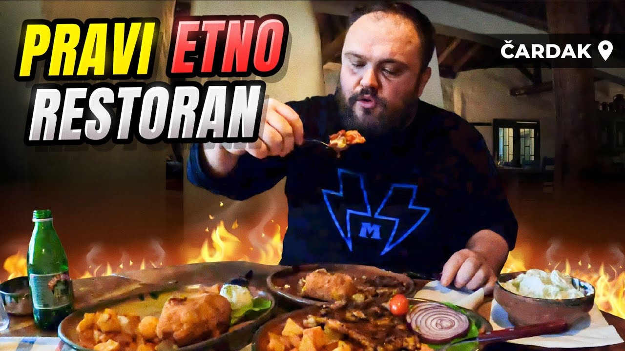 OGROMNE i UKUSNE PORCIJE !!! Batak u marinadi i PUNjENA POHOVANA PAPRIKA !!! Etno Restoran Čardak