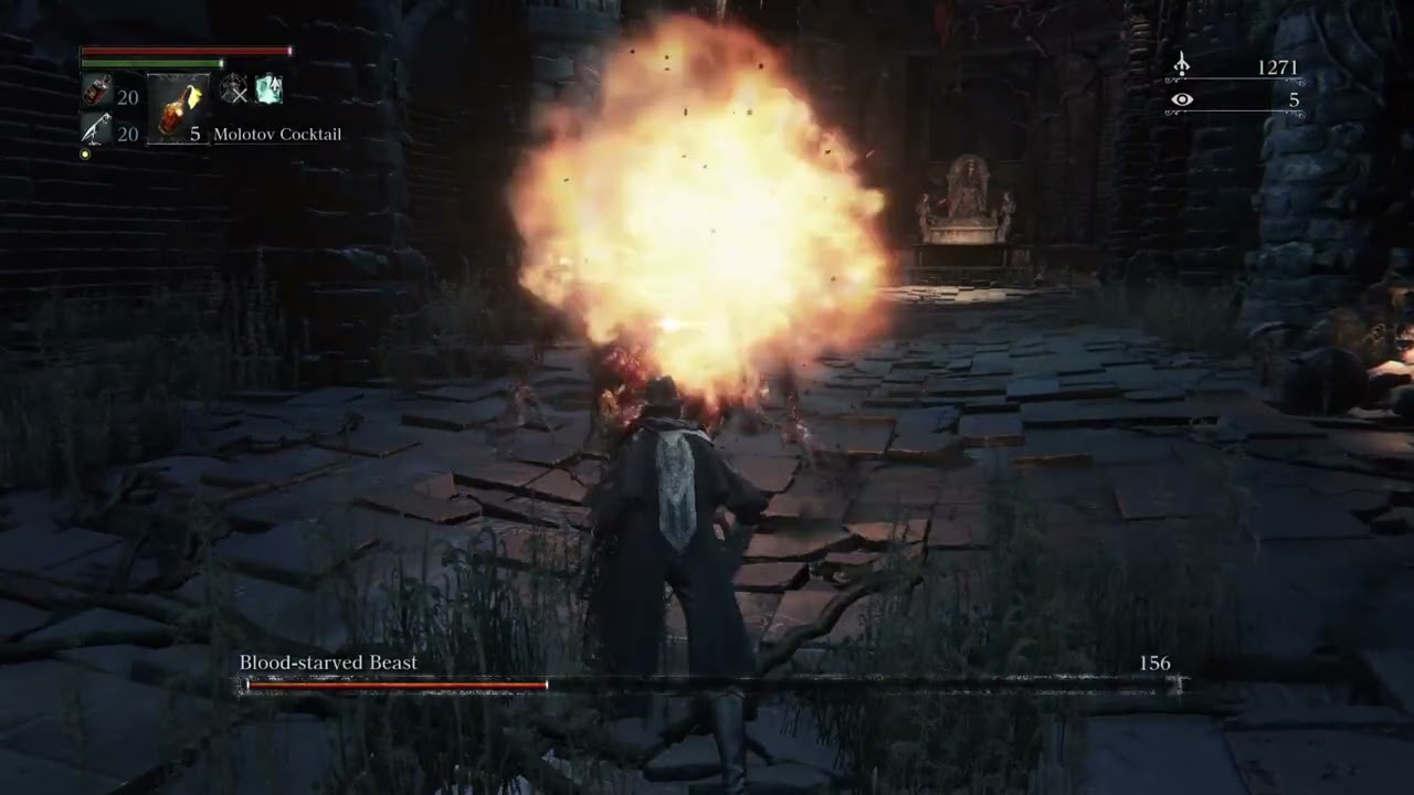Bloodborne Bestia sedienta de sangre