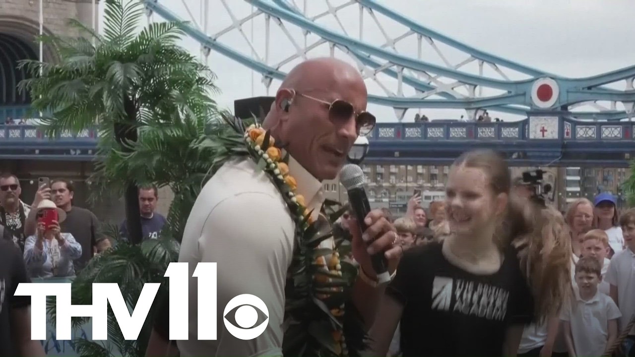 The Rock performs 'You're Welcome' ahead of live-action Moana movie release