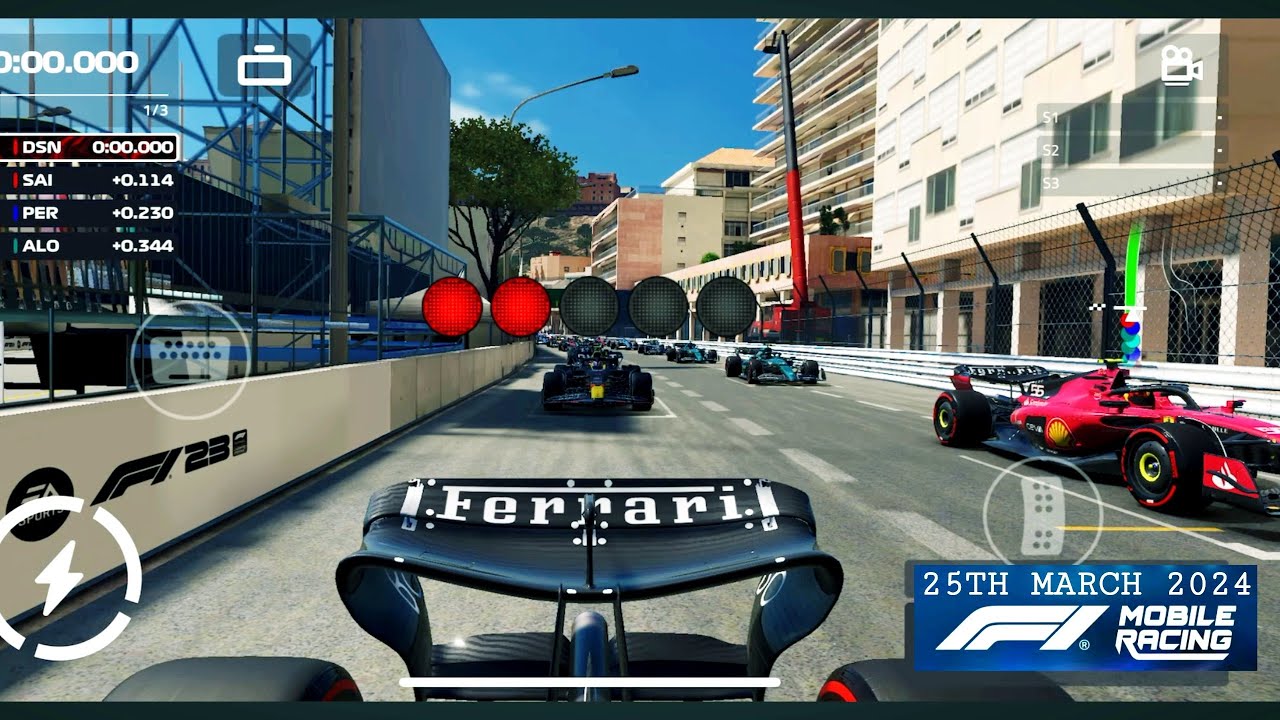 F1 MOBILE RACING 2024 ♤ GRAND PRIX WEEKLY EVENT ♤ MONACO ♤ FERRARI ♤ QUALIFYING & GRID START