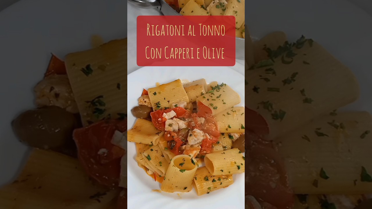 Rigatoni al Tonno Alalunga #ricettadelgiorno #asmr #cucinarepesce #cucinasarda #cagliarifood