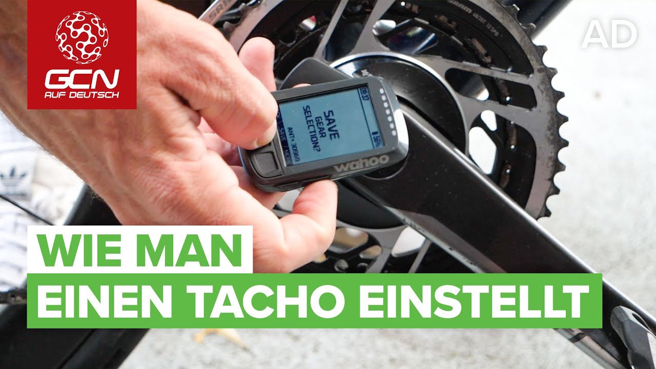 Wie man einen Tacho einstellt | Wahoo Fahrradcomputer benutzen