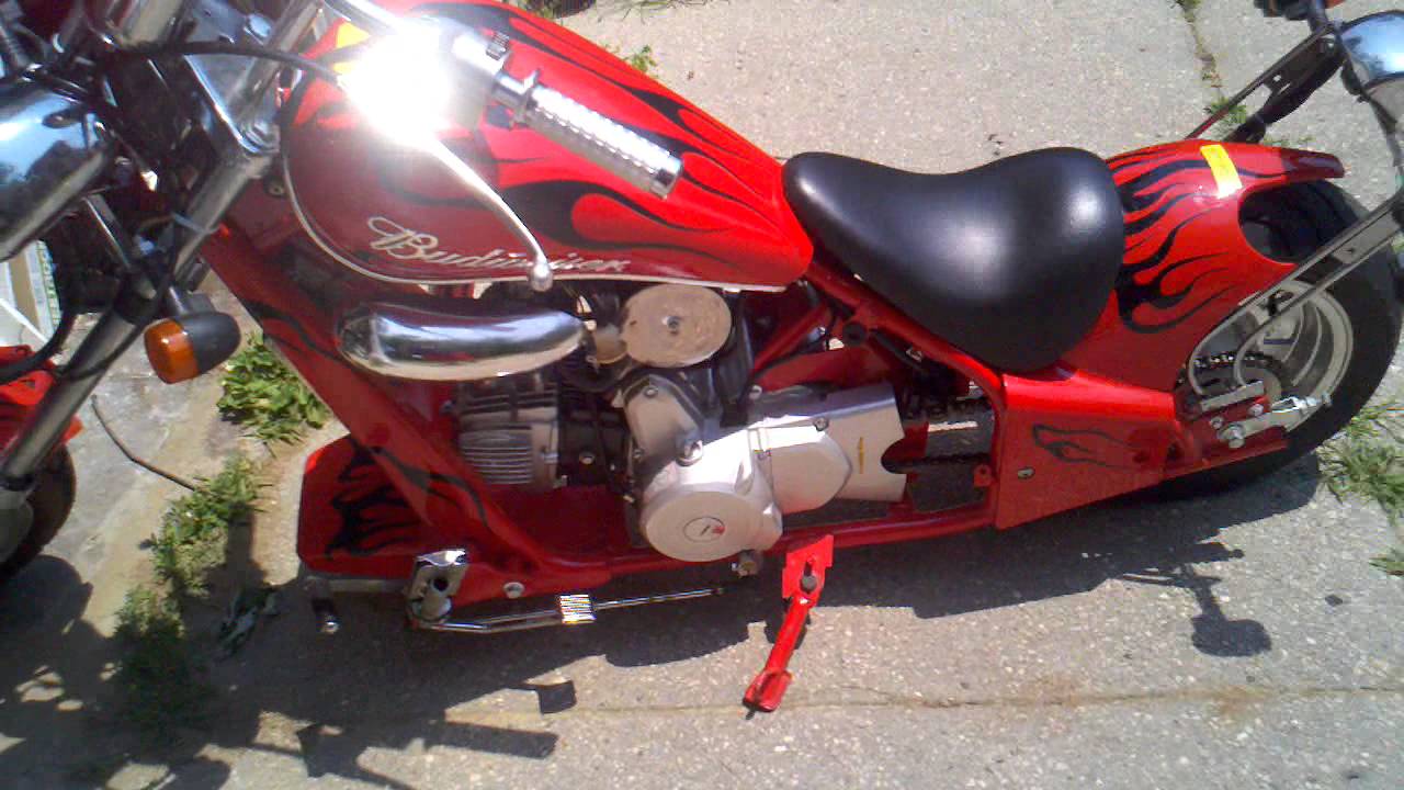 Diablo mini chopper 110cc budweiser edition