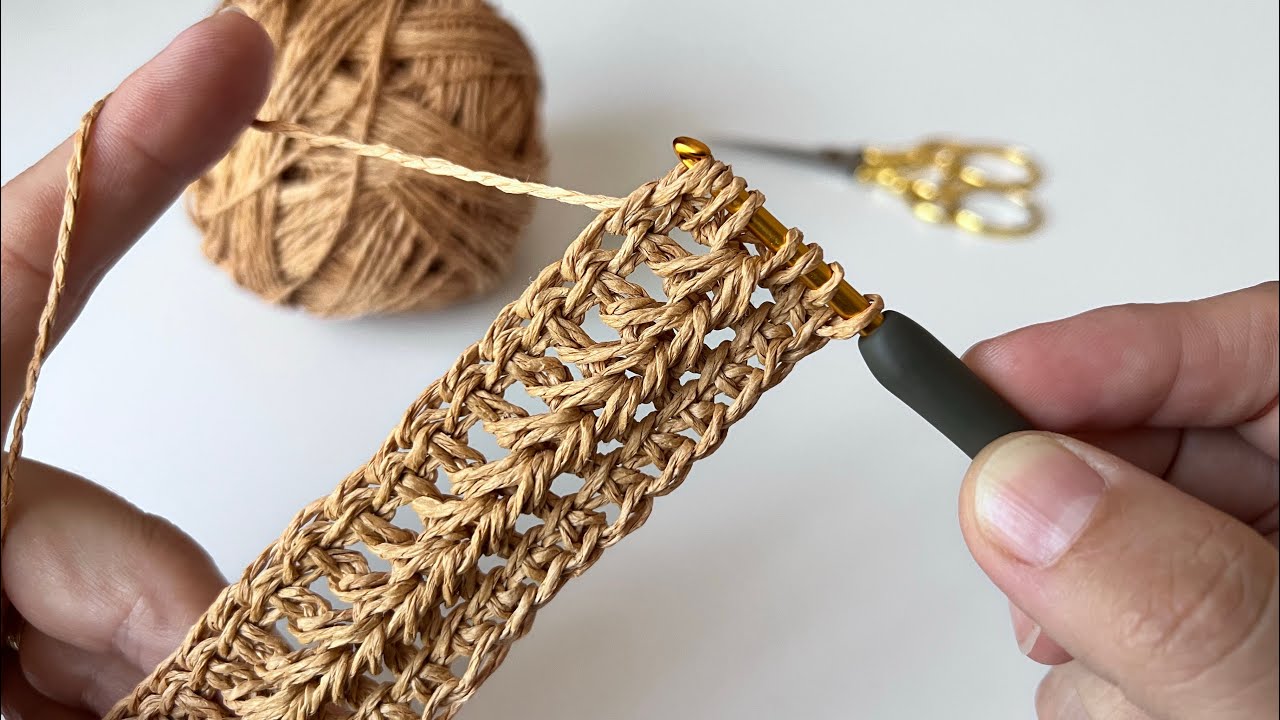 Easy Tunisian Crochet Bag Handle Tutorial / Crochet Cord #crochet #tunisia  #crochetbag