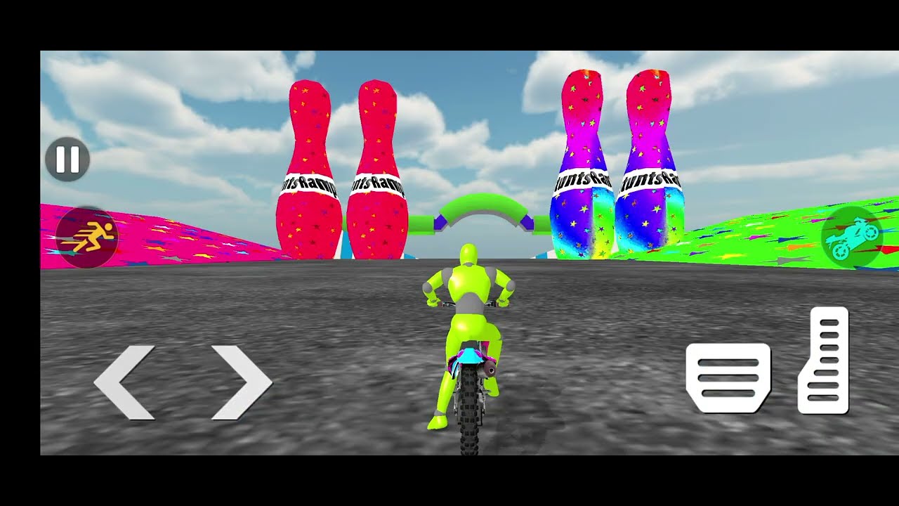 BIKE STUNT MEGA RAMP STUNT 