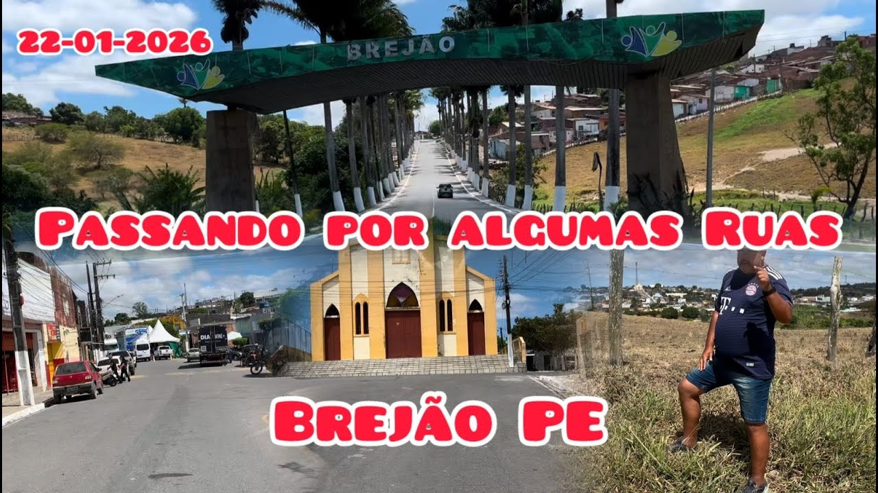 Passando por algumas Ruas de Brejão 22/01/26 #rua #viagem #motovlog