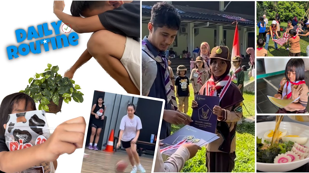 Daily Routine Zara Cute | Belajar Berkebun - Hari Pertama Pramuka - Basket dan main Karambol