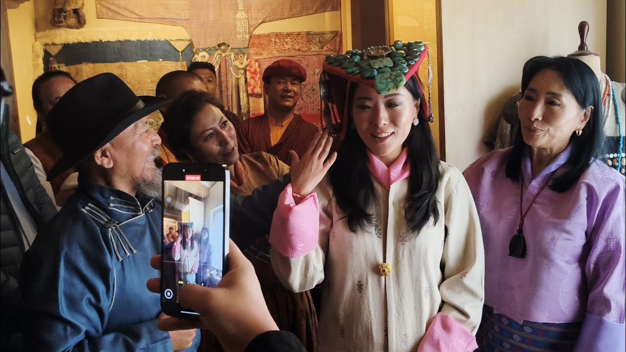 Bhutan Queen mother Ashi Tseyring Pem Wangchuk visits Jigmat Courture Textile Museum