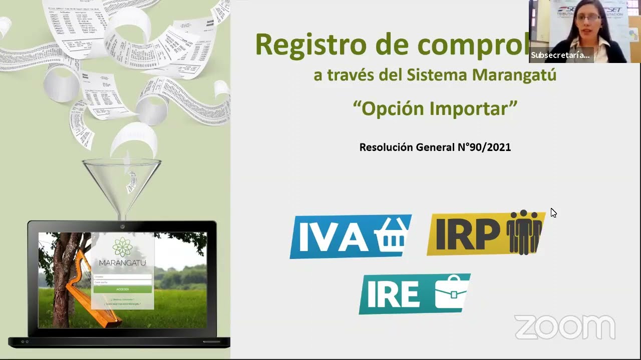 Webinar IMPORTAR Registro de Comprobantes en Marangatu