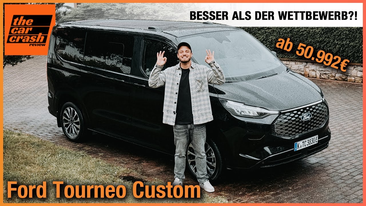 Ford Tourneo Custom im Test (2024) So gut wird AUCH der neue VW Bus! Fahrbericht | E-Tourneo | L1
