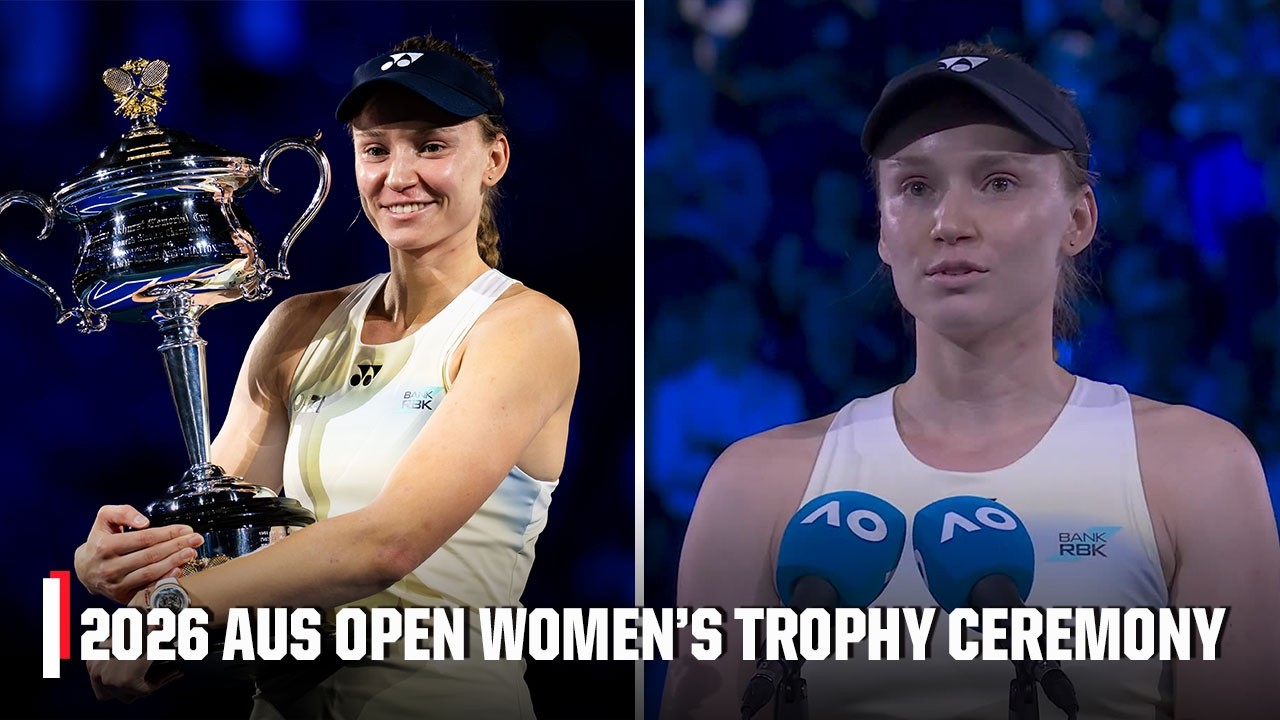 Elena Rybakina's FULL 2026 Australian Open Trophy Ceremony & Speech 🎤🏆