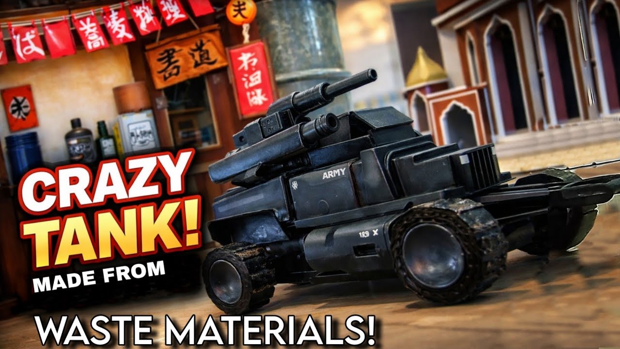 Crazy Armored Truck Made from WASTE MATERIALS | Very Easy | DIY