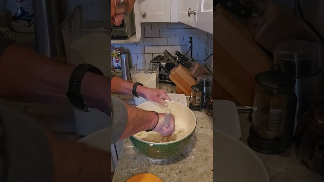 Making Sourdough Bread Dough