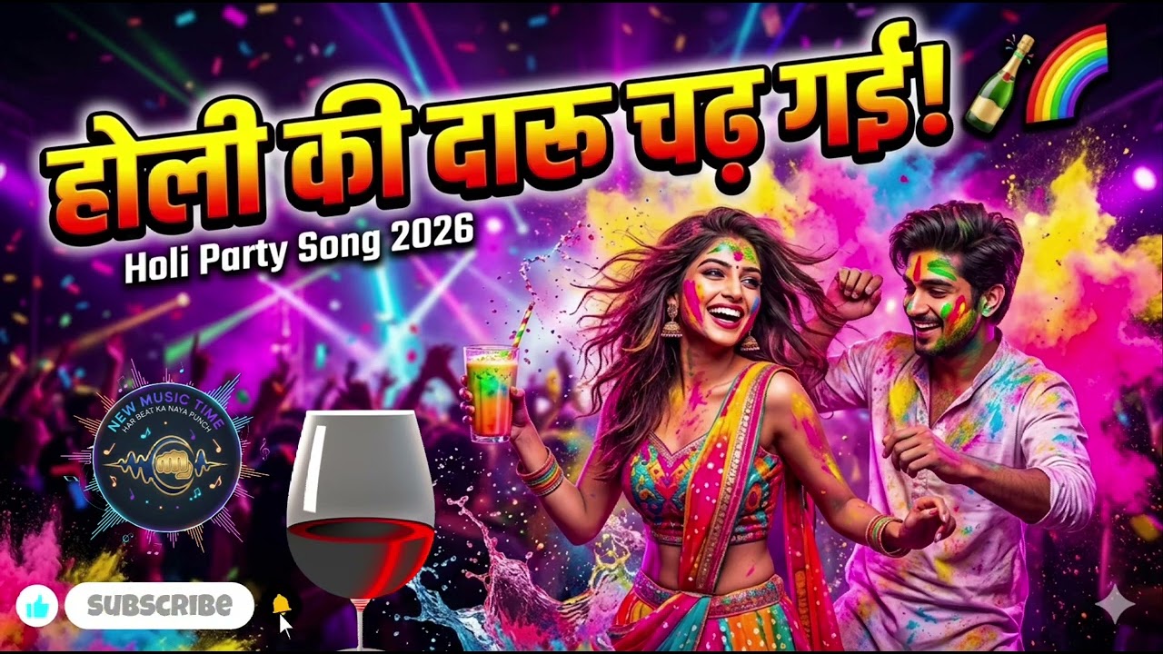 होली की दारू चढ़ गई! 🍾🌈 | Holi Party Song 2026 | DJ Nasha Dance Anthem | “Is Holi ka sabse hit song