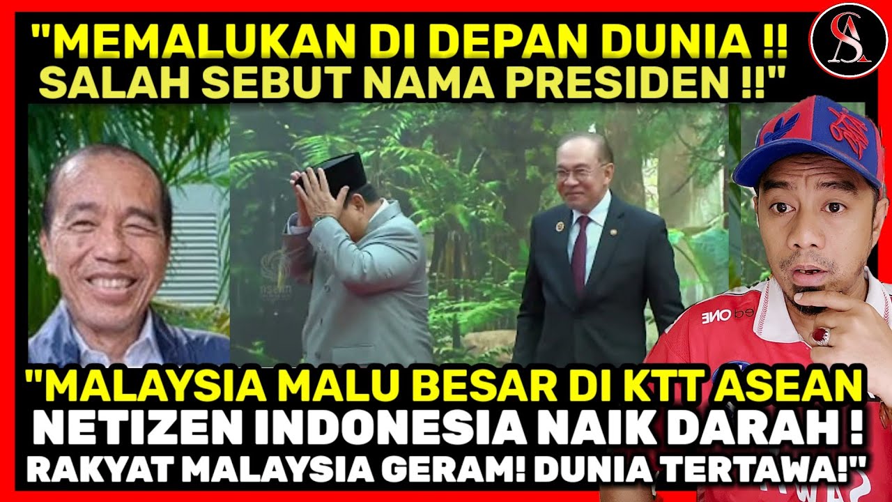 &ldquo;MEMALUKAN!! Malaysia Salah Sebut Nama Presiden Indonesia di KTT ASEAN! Dunia Tertawa,Rakyat Geram!&rdquo;