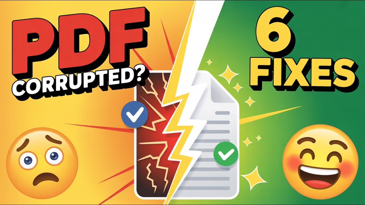 PDF File Corrupted? 6 Recovery Methods That Actually Work (2026)