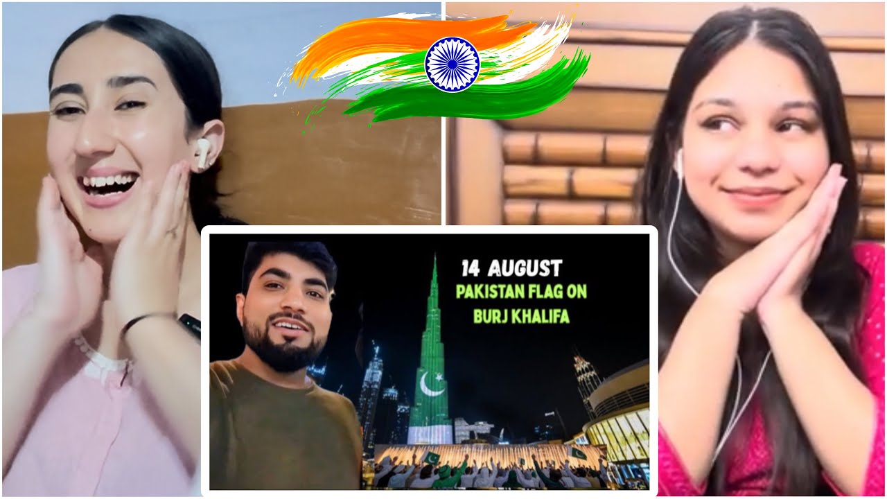 Indian Reaction On 14th August Burj KhalifaLights Up With Pakistan Flag