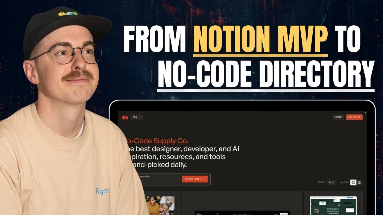 How to Build a Beautiful No-Code Directory (ft. Corey from No-Code Supply)