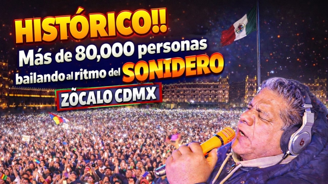 🔥HISTORICO!! MAS DE 80,000 PERSONAS DISFRUTANDO AL RTIMO DE LOS SONIDEROS - ZOCALO CDMX!!