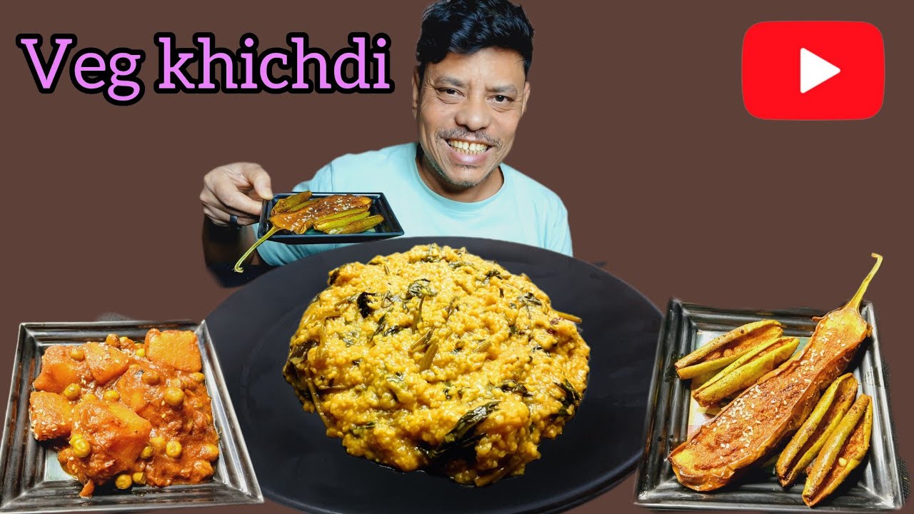 KHICHDI NIGHT | DELICIOUS Veg Khichdi Eating Challenge | Live Eating Show