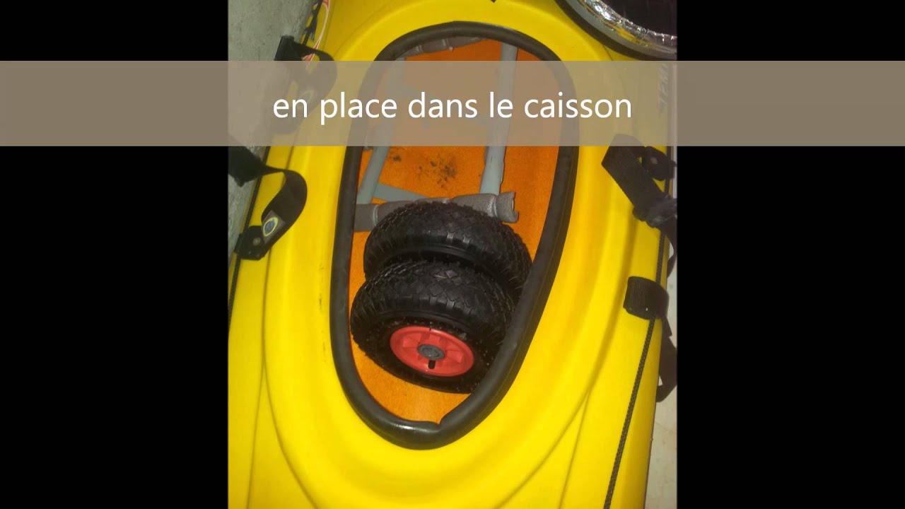 fabrication chariot kayak
