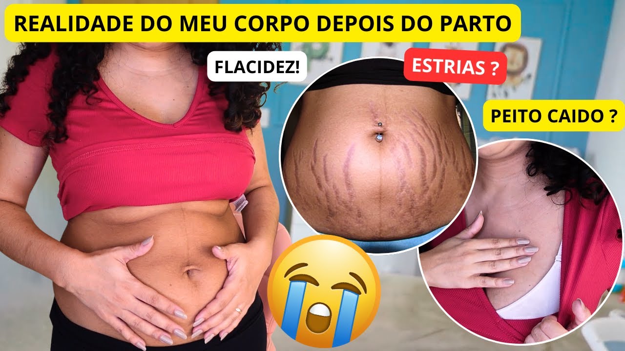 COMO ESTA MEU CORPO PÓS PARTO - TOUR PELO CORPO DEPOIS DO PARTO.