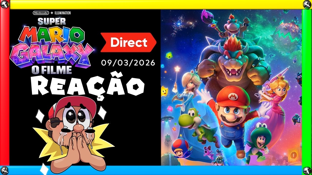 O ÚLTIMO TRAILER DE MARIO GALAXY O FILME! - Reação