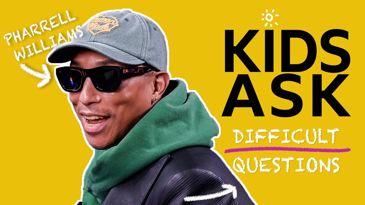 I hear Mickey Mouse when I sing falsetto - Kids Ask with Pharrell Williams