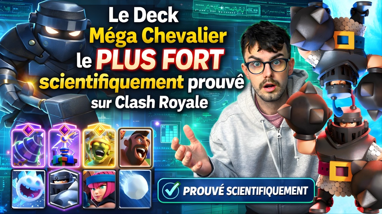 Le Deck Méga Chevalier le PLUS FORT scientifiquement prouvé sur Clash Royale