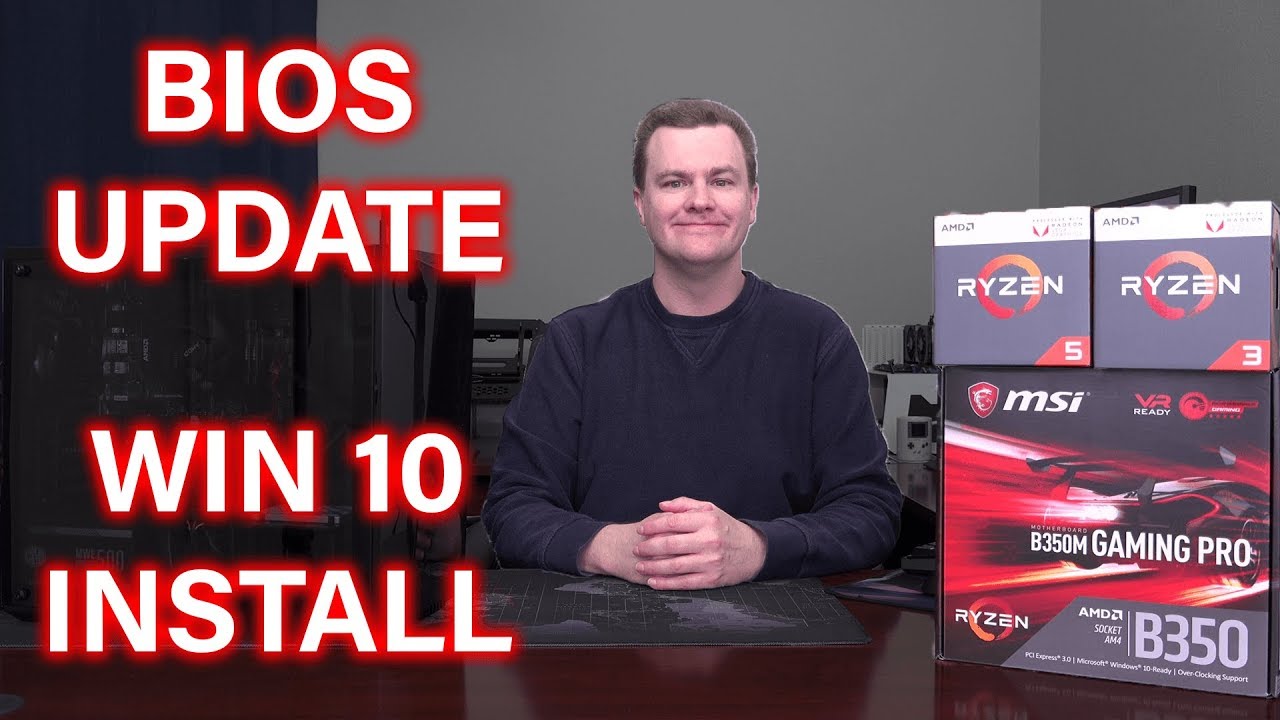 Ryzen 3 2200G - BIOS Update + Win 10 Install - $400 Build - Part 4