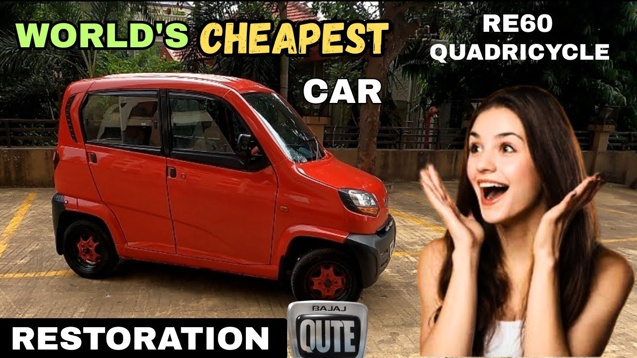RESTORATION of World's Cheapest Car | Bajaj Qute | RE60 | Quadricycle