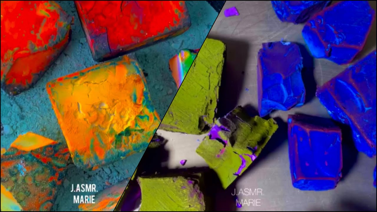 DYED SERIES - PART 21: @J.asmrMarie| VIBRANT COLORS EXPLOSION SOFT DYED BLOCKS| FAST SPEED + EDITED