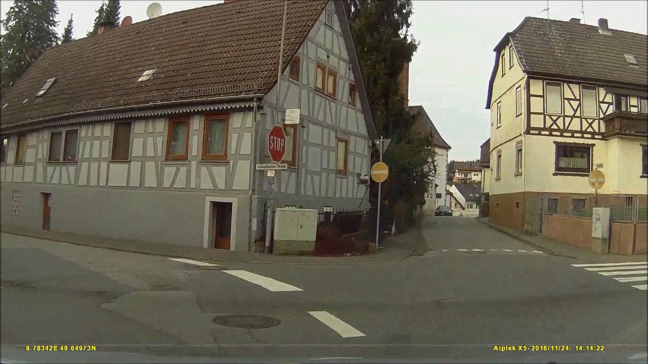 Ortsdurchfahrt im Odenwald/HP: Fürth (NW rein, NO raus)