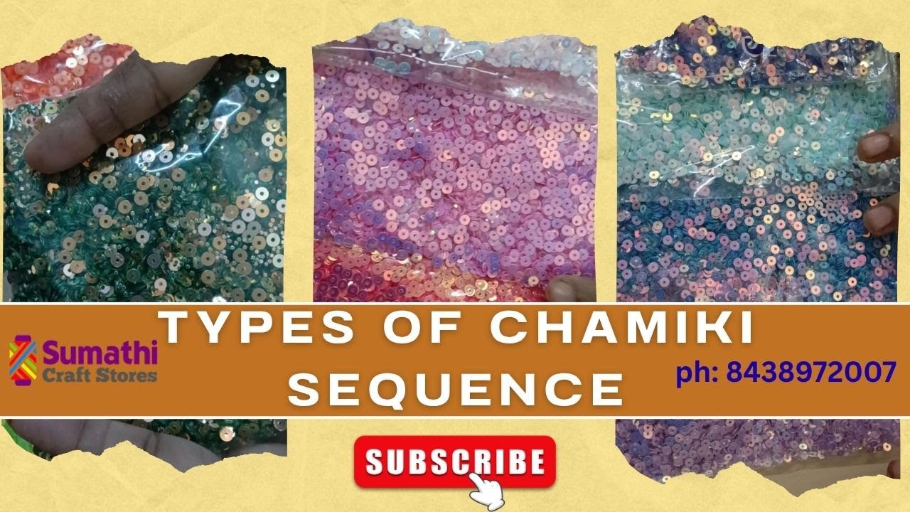 Aari Embroidery Materials ( chamiki / sequence )