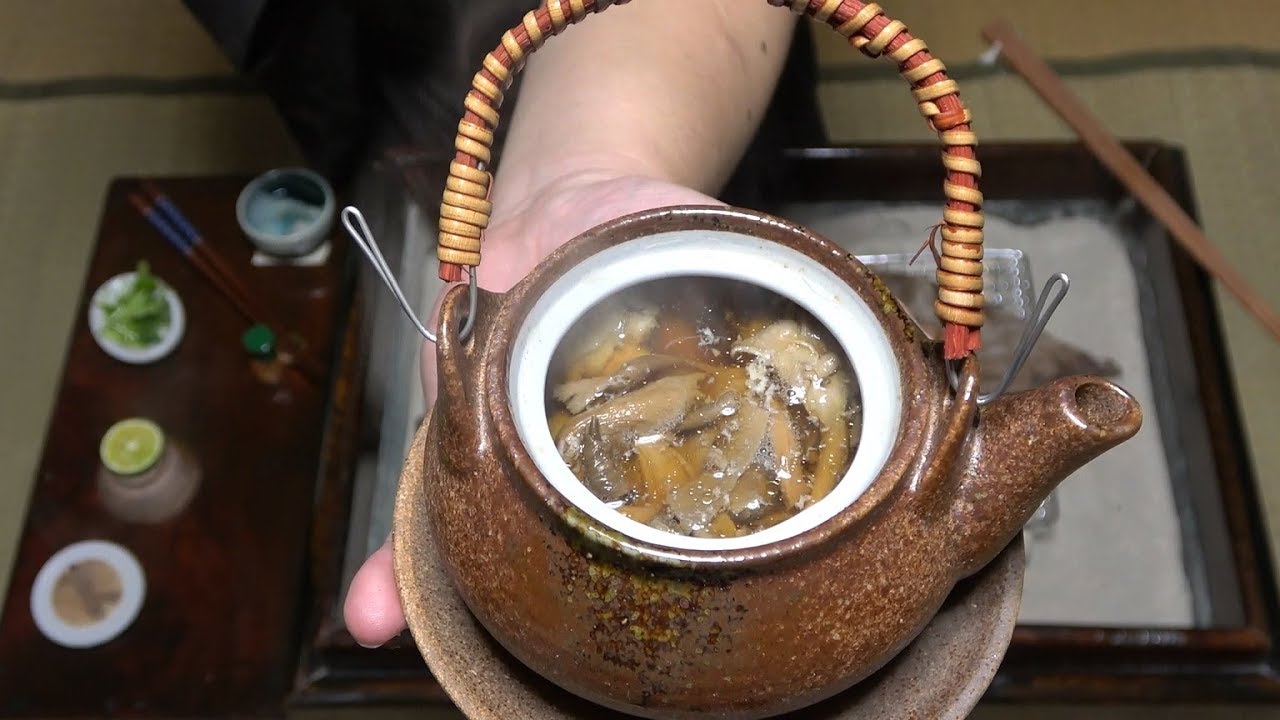 アワビ茸 -Abalone mushroom-Japanese food【江戸長火鉢　97杯目】