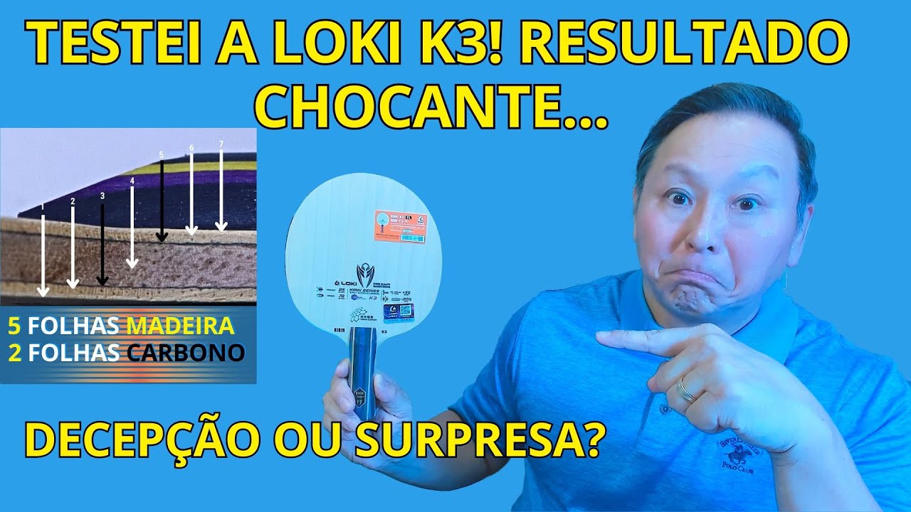 VALE A PENA COMPRAR A LOKI K3? || TÊNIS DE MESA - PING PONG