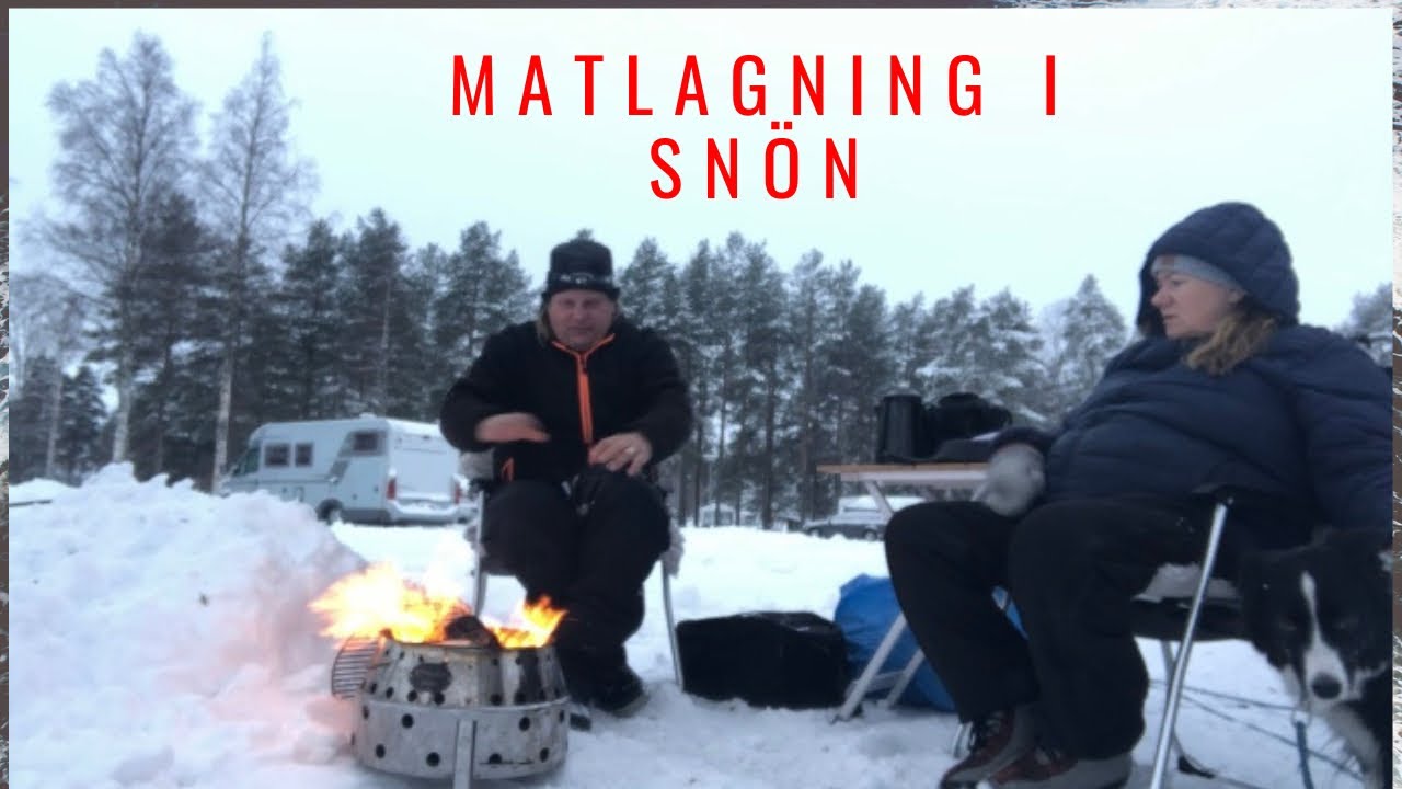 Vintercamping och matlagning utomhus