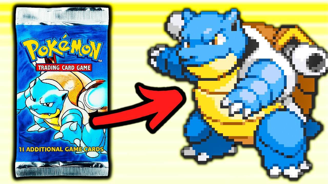 Pokemon Blue but One Pack Decides My Team