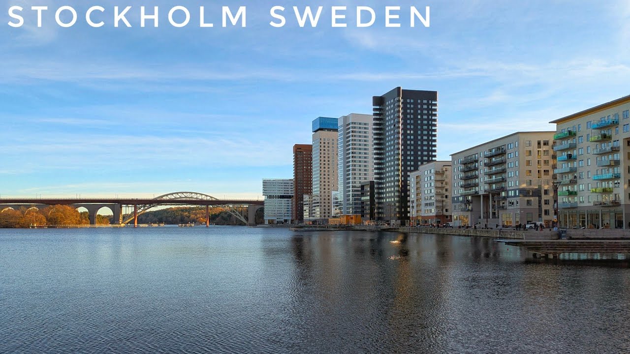 Liljeholmen to Årstaberg: Waterfront Stroll & Stockholm's New Development Årstadal - Sweden 4K Walk