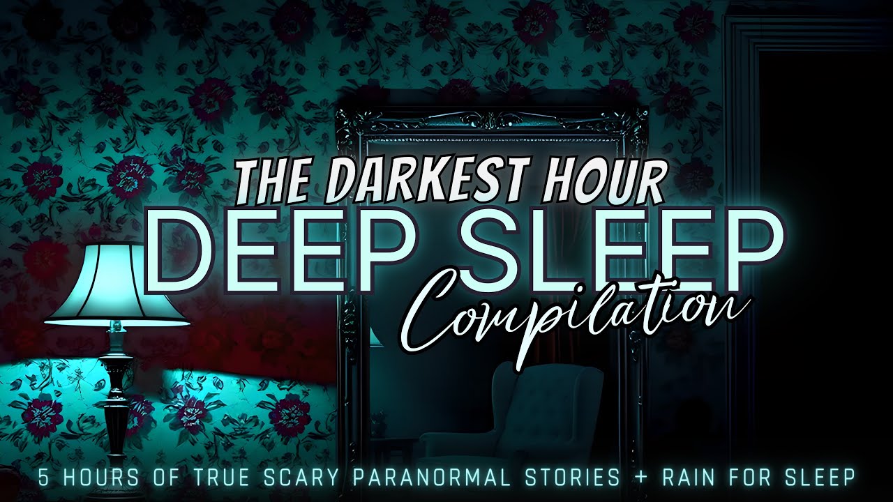 5 Hours of TRUE Scary Paranormal & Demonic stories + rain for sleep 😴 NO ADS, dark screen