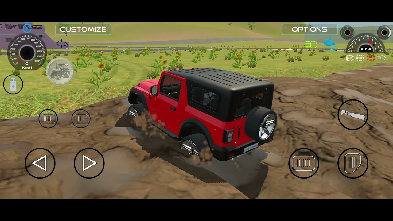 Off roading karte time Thar fas gai 