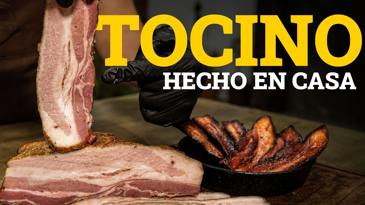 Tocino Canadiense hecho en casa curado en un día.