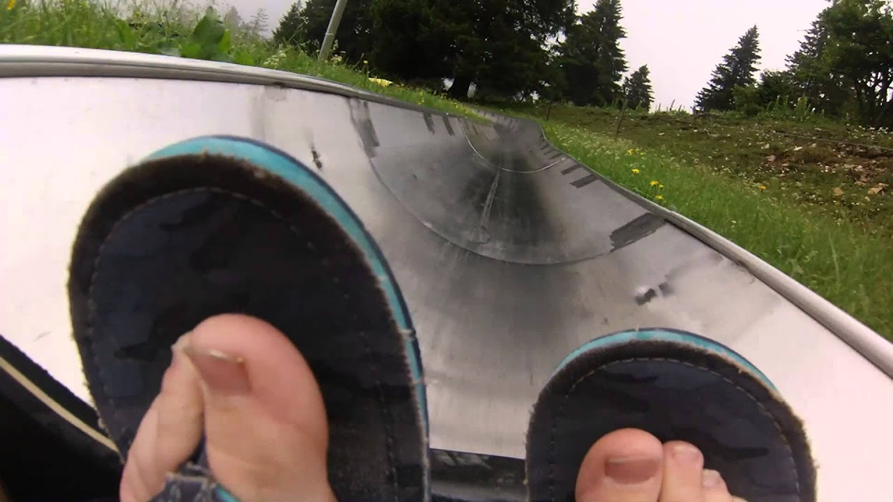 Alpine Slide at Le Semnoz, Annecy, France.