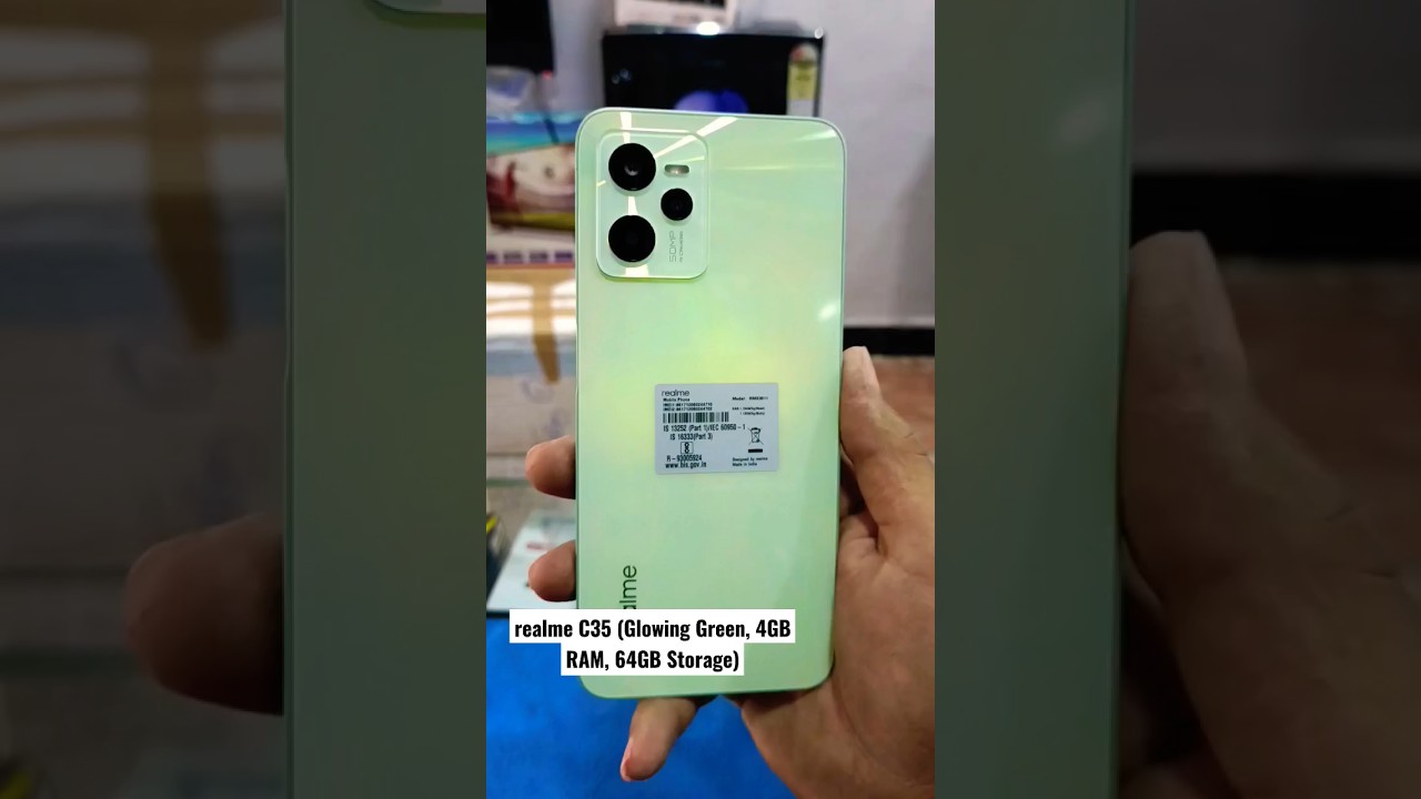 realme C35 (Glowing Green, 4GB RAM, 64GB Storage) unboxing